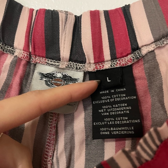Harley Davidson pajama pant stripped vintage in perfect condition size large - Picture 5 of 6